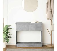 Berkfield Home Modern Console Table with Drawers Concrete Grey 85.5x38.5x74.5 cm Berkfield Home Grey 85.5x38.5x74.5 cm