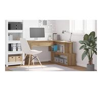 Berkfield Home Modern Corner Desk Artisan Oak 200.5x50x76 cm Engineered Wood in Brown Berkfield Home Brown 200.5x50x76 cm