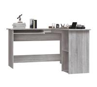 Berkfield Home Modern Corner Desk Grey Sonoma 120x140x75 cm Engineered Wood | Size: 120 x 140 x 75 cm Berkfield Home Grey 120 x 140 x 75 cm
