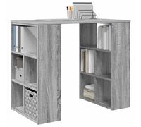 Berkfield Home Modern Corner Desk Grey Sonoma Particle board Medium Corner Desk Berkfield Home Grey