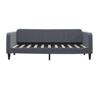 Berkfield Home Modern Day Bed Dark Grey 90x190 cm Velvet Berkfield Home Dark Grey 90x190 cm