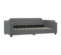 Berkfield Home Modern Daybed with Mattress Dark Grey 90x190 cm Fabric Berkfield Home Grey 90x190 cm