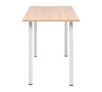 Berkfield Home Modern Dining Table 120x60x73 cm Oak & White in Natural | Size: 120 x 60 x 73 cm Berkfield Home Natural 120 x 60 x 73 cm