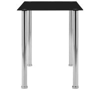 Berkfield Home Modern Dining Table Black 120x60x75 cm Tempered Glass | Size: 120 x 60 x 75 cm Berkfield Home Black 120 x 60 x 75 cm