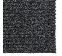 Berkfield Home Modern Dirt Trapper Carpet Runner 100x100 cm Anthracite in Charcoal | Size: 100 cm diameter Berkfield Home Charcoal 100 cm diameter
