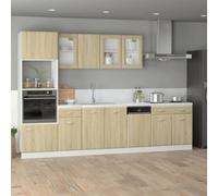 Berkfield Home Modern Dishwasher Panel Lyon Sonoma Oak 45x3x67 cm Engineered Wood in Light Tan | Size: 45 x 3 x 67 cm Berkfield Home Light Tan 45 x 3 x 67 cm