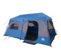 Berkfield Home Modern Family Tent 9-Person Blue Quick Release Waterproof Berkfield Home Blue