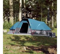 Berkfield Home Modern Family Tent Dome 9-Person Blue Waterproof Berkfield Home Blue