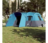 Berkfield Home Modern Family Tent Tunnel 16-Person Blue Waterproof Berkfield Home Blue
