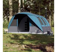 Berkfield Home Modern Family Tent Tunnel 7-Person Blue Waterproof Berkfield Home Blue