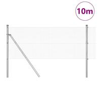 Berkfield Home Modern Fence Post Set Set of 2 Galvanised steel 10 x 0.5 m Durable in Silver Berkfield Home Silver