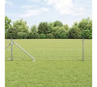 Berkfield Home Modern Fence Posts with Spike 52 pcs √ò32 mm 80 cm Galvanised Steel in Silver Berkfield Home Silver