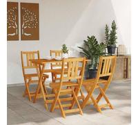 Berkfield Home Modern Folding Garden Chairs 4 pcs 36x46x86 cm Solid Wood Acacia in Brown | Size: 36 x 46 x 86 cm Berkfield Home Brown 36 x 46 x 86 cm
