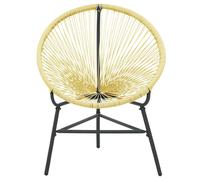 Berkfield Home Modern Garden Acapulco Chair Poly Rattan Beige Berkfield Home Beige
