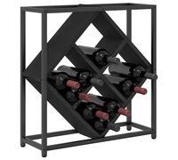 Berkfield Home Modern Wine Rack Black Oak 51x18x52, 5 cm Engineered Wood Berkfield Home Black