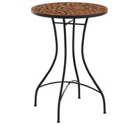 Berkfield Home Mosaic Bistro Table Terracotta √ò50x70 cm Ceramic in Burnt Orange | Size: 50x70 cm Berkfield Home Burnt Orange 50x70 cm