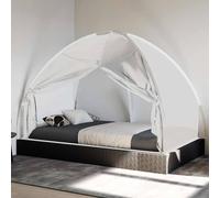 Berkfield Home Mosquito Net Mongolia with Doors 220 Mesh White 200x120x130 cm | Size: 200 x 120 x 130 cm Berkfield Home White 200 x 120 x 130 cm