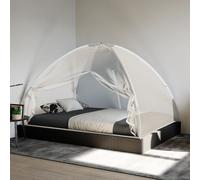 Berkfield Home Mosquito Net Mongolia with Doors 220 Mesh White 200x120x130 cm | Size: 200 x 120 x 130 cm Berkfield Home White 200 x 120 x 130 cm