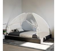 Berkfield Home Mosquito Net Mongolia with Doors 220 Mesh White 200x150x140 cm | Size: 200 x 150 x 140 cm Berkfield Home White 200 x 150 x 140 cm