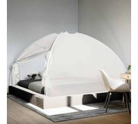 Berkfield Home Mosquito Net Mongolia with Doors 220 Mesh White 200x200x130 cm | Size: 200 x 200 x 130 cm Berkfield Home White 200 x 200 x 130 cm