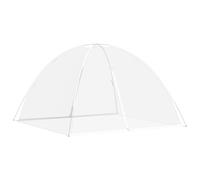 Berkfield Home Mosquito Net Mongolia with Doors 220 Mesh White 200x200x130 cm | Size: 200 x 200 x 130 cm Berkfield Home White 200 x 200 x 130 cm