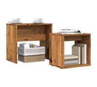 Berkfield Home Nesting Coffee Tables 2 pcs Old Wood Engineered Wood in Brown Berkfield Home Brown