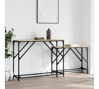 Berkfield Home Nesting Console Tables 2 pcs Sonoma Oak Engineered Wood in Brown Berkfield Home Brown