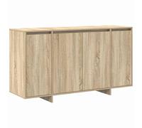 Berkfield Home Oak Sideboard Sonoma oak Engineered wood 135 x 41 x 75 cm in Light Tan Berkfield Home Light Tan 135 x 41 x 75 cm