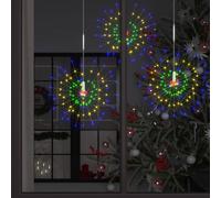 Berkfield Home Outdoor Christmas Firecrack Lights 2pcs Multicolour 20cm 280 LEDs Berkfield Home Multicolor