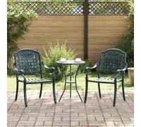 Berkfield Home Outdoor Dining Chairs Hunter Green Aluminium 55 x 56.5 x 91 cm Berkfield Home Green 55 x 56.5 x 91 cm