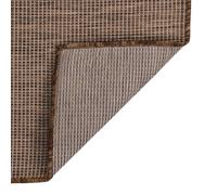Berkfield Home Outdoor Flatweave Rug 200x280 cm Brown | Size: 100 cm diameter Berkfield Home Brown 100 cm diameter