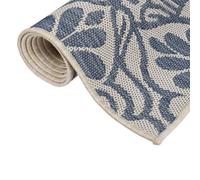 Berkfield Home Outdoor Flatweave Rug 80x150 cm Blue Pattern | Size: 100 cm diameter Berkfield Home Blue 100 cm diameter