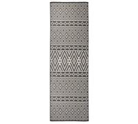 Berkfield Home Outdoor Flatweave Rug 80x250 cm Black Stripes | Size: Medium Berkfield Home Black Medium