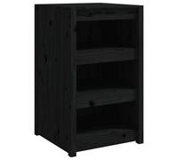 Berkfield Home Outdoor Kitchen Cabinet Black 55x55x92 cm Solid Wood Pine | Size: 55 x 55 x 92 cm Berkfield Home Black 55 x 55 x 92 cm