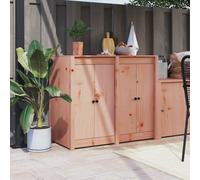 Berkfield Home Outdoor Kitchen Doors 2 pcs 50x9x82 cm Solid Wood Douglas in Brown | Size: 50 x 9 x 82 cm Berkfield Home Brown 50 x 9 x 82 cm