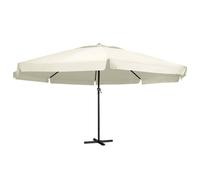 Berkfield Home Outdoor Parasol with Aluminium Pole 600 cm Sand White Berkfield Home White