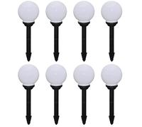 Berkfield Home Outdoor Pathway Lamps 8 pcs LED 15 cm with Ground Spike in White Berkfield Home White