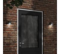 Berkfield Home Outdoor Wall Lights 2pcs Black Die-cast Aluminium Berkfield Home Black