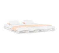 Berkfield Home Pallet Bed White 140x190 cm Solid Wood Pine Berkfield Home White 140x190 cm