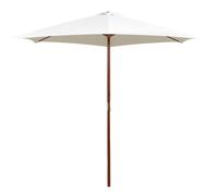Berkfield Home Parasol 270x270 cm Wooden Pole Cream White Berkfield Home White 270x270 cm