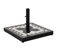 Berkfield Home Parasol Base Black & White Square 12 kg Berkfield Home Black