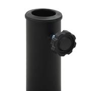 Berkfield Home Parasol Base Half Round Polyresin 15 kg Black Berkfield Home Black