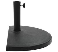 Berkfield Home Parasol Base Half Round Polyresin 15 kg Black Berkfield Home Black