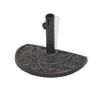 Berkfield Home Parasol Base Resin Half Round Bronze 9 kg Berkfield Home Bronze