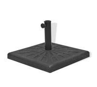Berkfield Home Parasol Base Resin Square Black 12 kg Berkfield Home Black