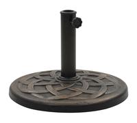Berkfield Home Parasol Base Round Polyresin 11 kg Bronze in Brown Berkfield Home Brown