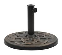Berkfield Home Parasol Base Round Polyresin 19 kg Bronze in Brown Berkfield Home Brown