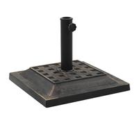 Berkfield Home Parasol Base Square Polyresin 12 kg Bronze Berkfield Home Bronze