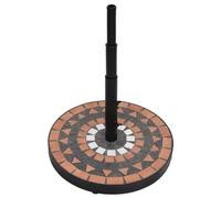 Berkfield Home Parasol Base Terracotta & White Round 12 kg in Brown Berkfield Home Brown
