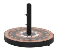 Berkfield Home Parasol Base Terracotta & White Round 12 kg in Brown Berkfield Home Brown